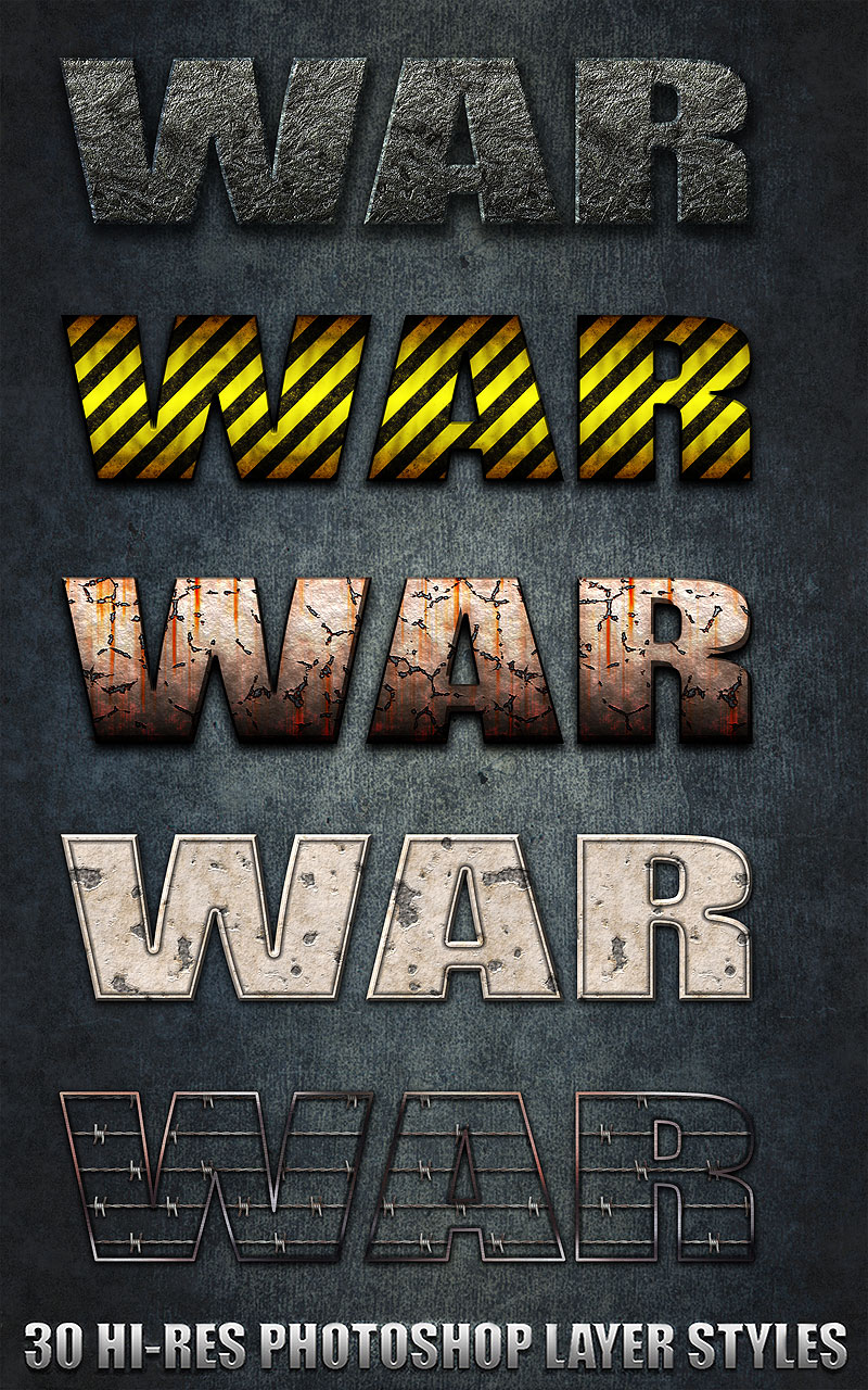 War - Photoshop Styles by N/A