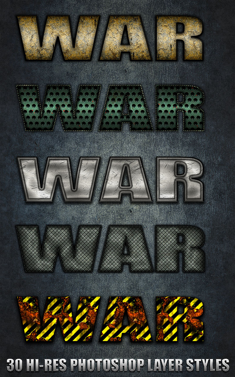 War - Photoshop Styles by N/A