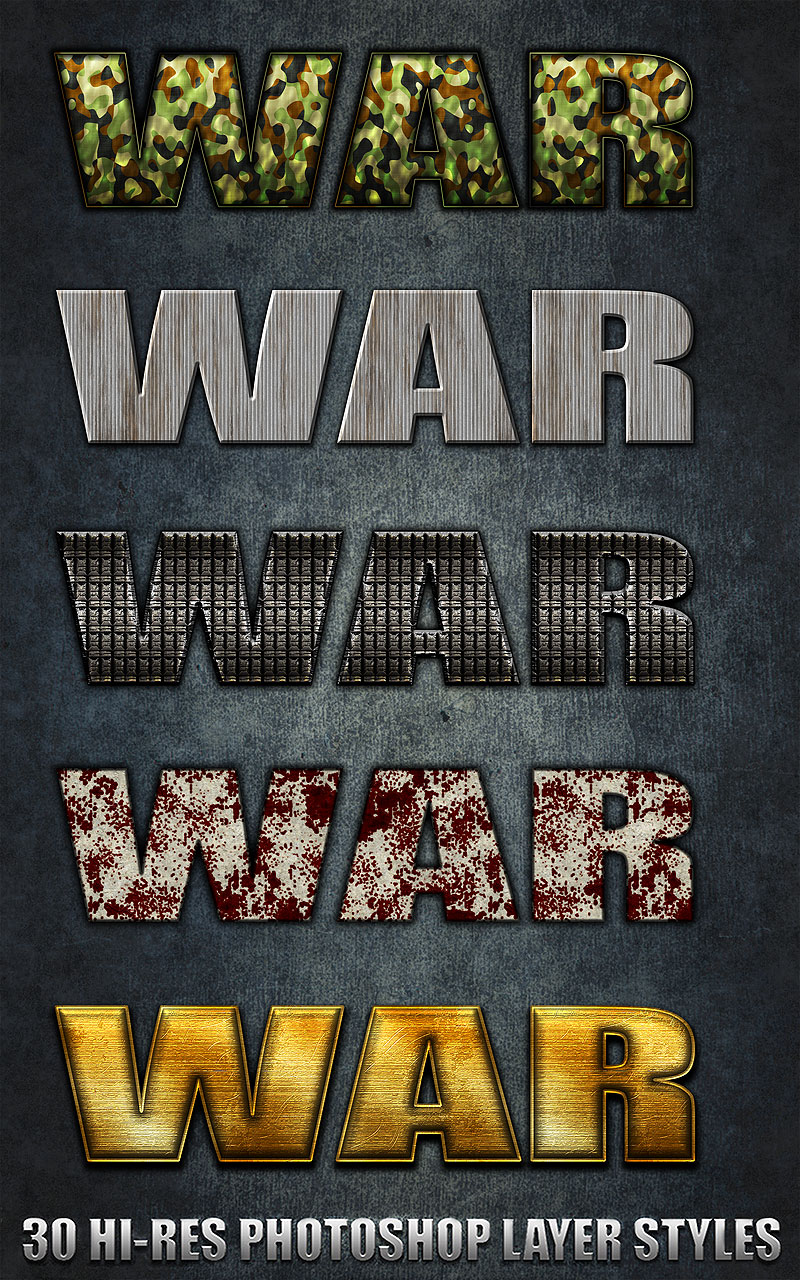 War - Photoshop Styles by N/A