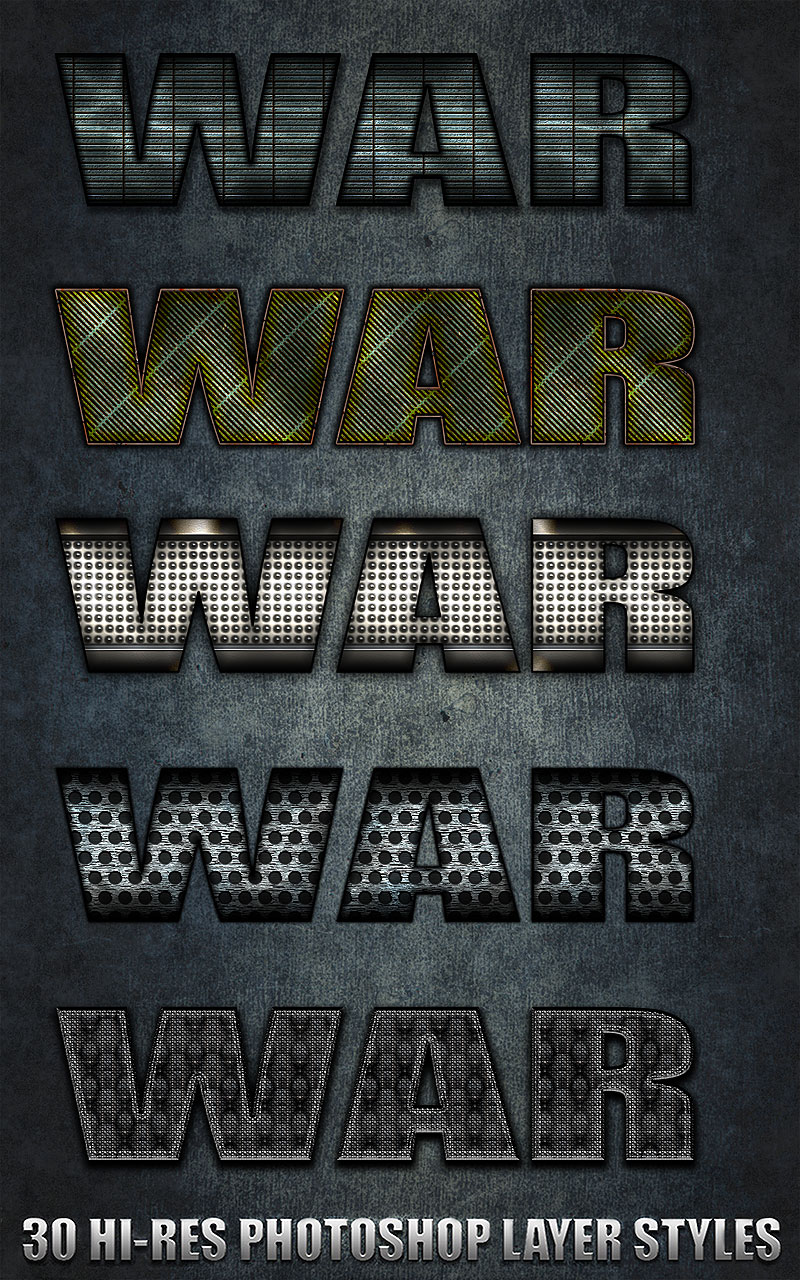 War - Photoshop Styles by N/A