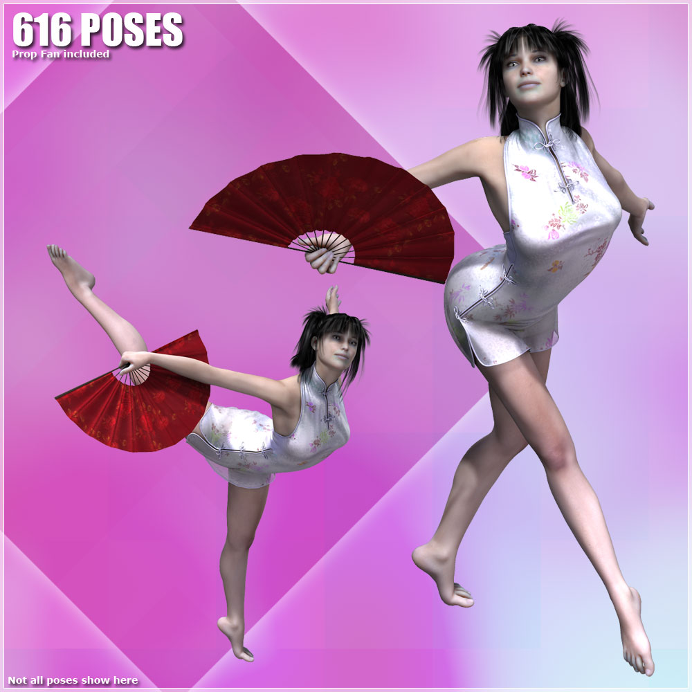 Fan Dance, 616 organized Poses by N/A