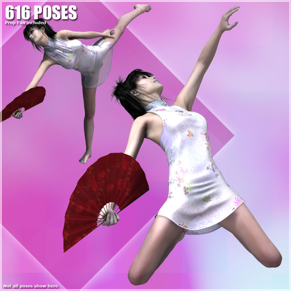 Fan Dance, 616 organized Poses by N/A