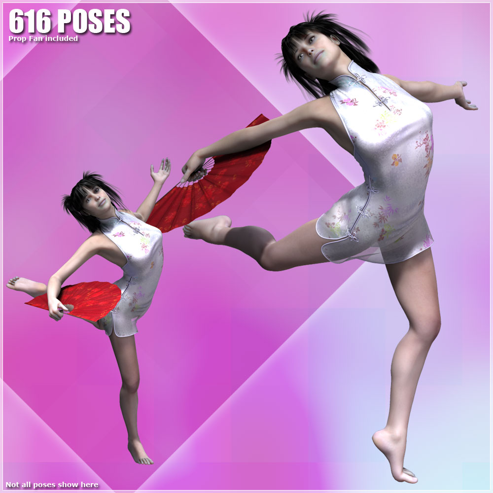 Fan Dance, 616 organized Poses by N/A