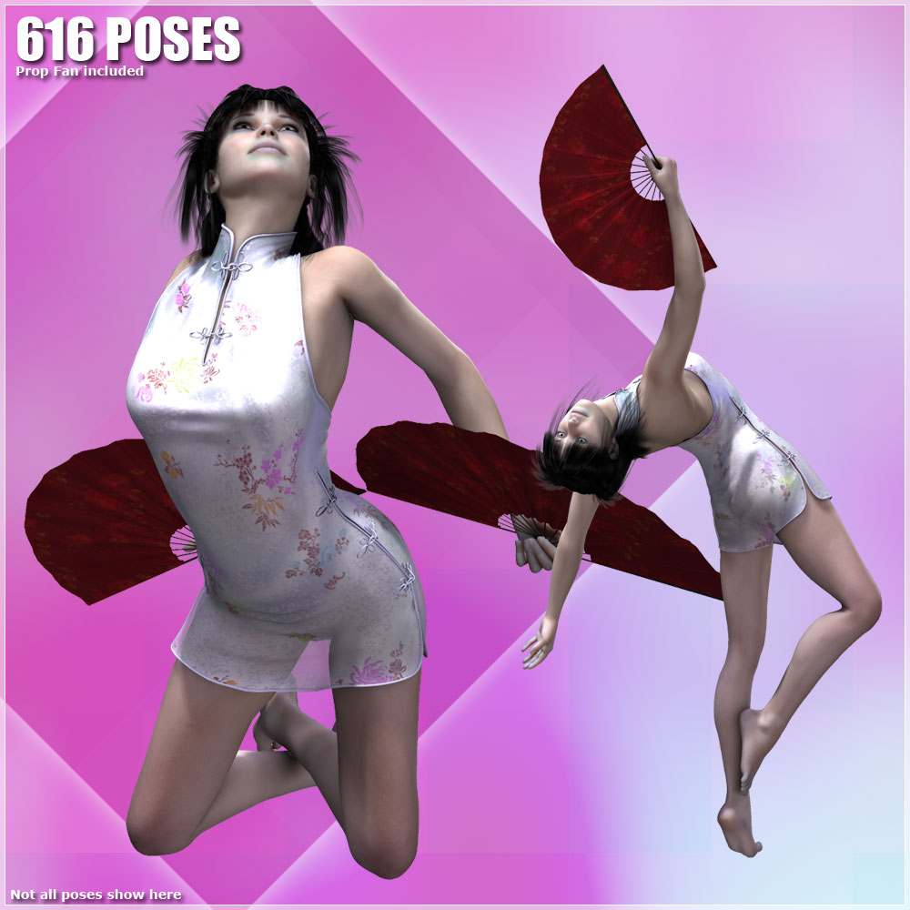 Fan Dance, 616 organized Poses by N/A