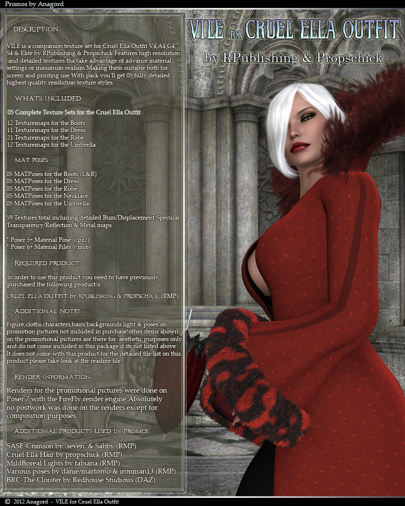 VILE for Cruel Ella Outfit by N/A
