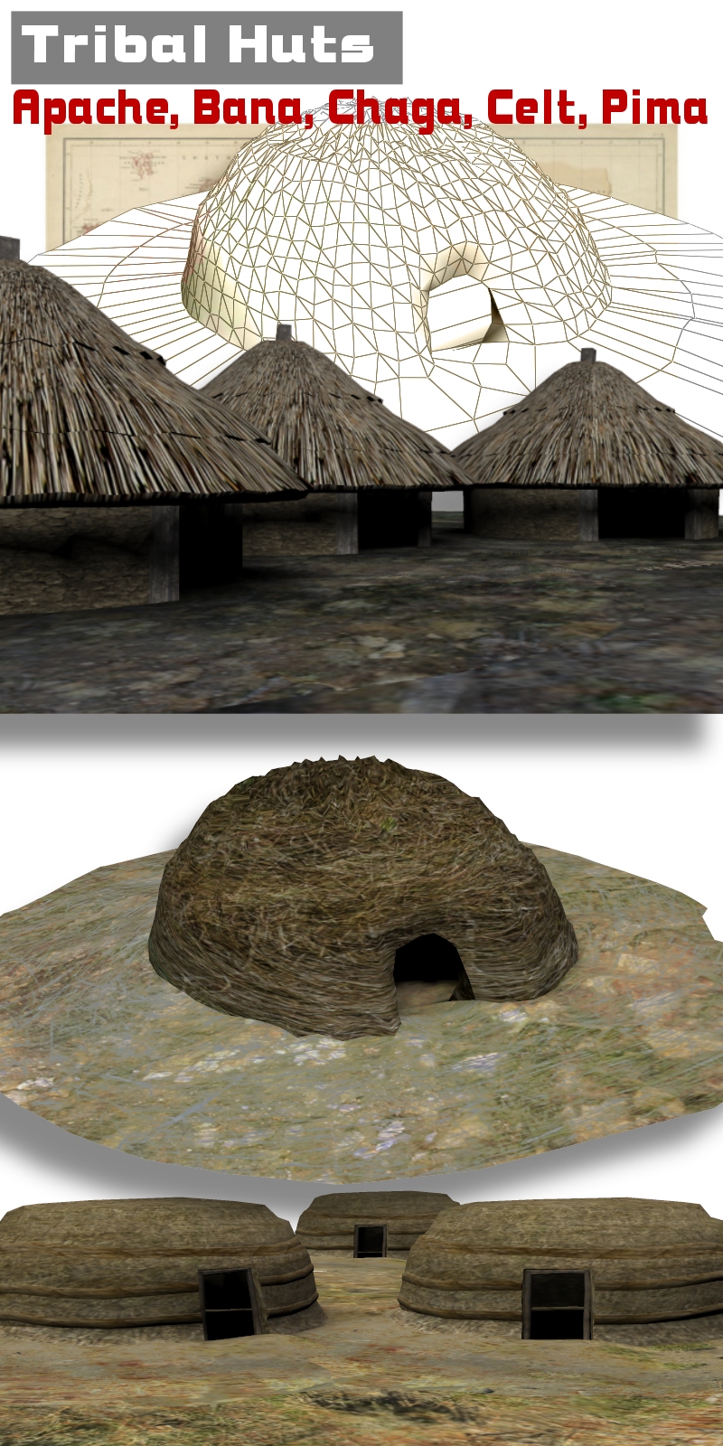 Tribal Huts by N/A