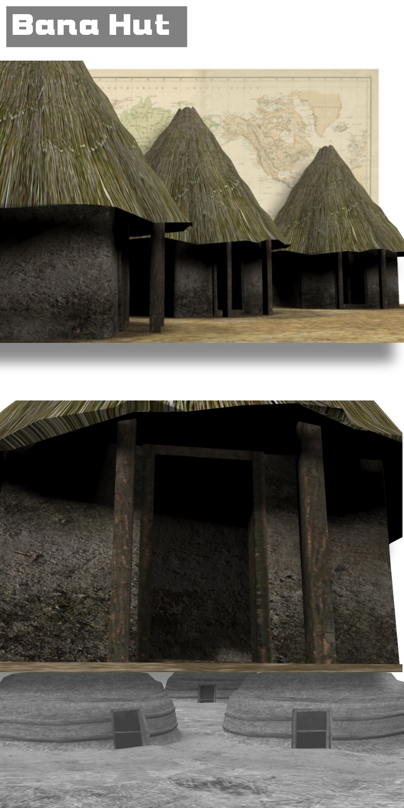Tribal Huts by N/A