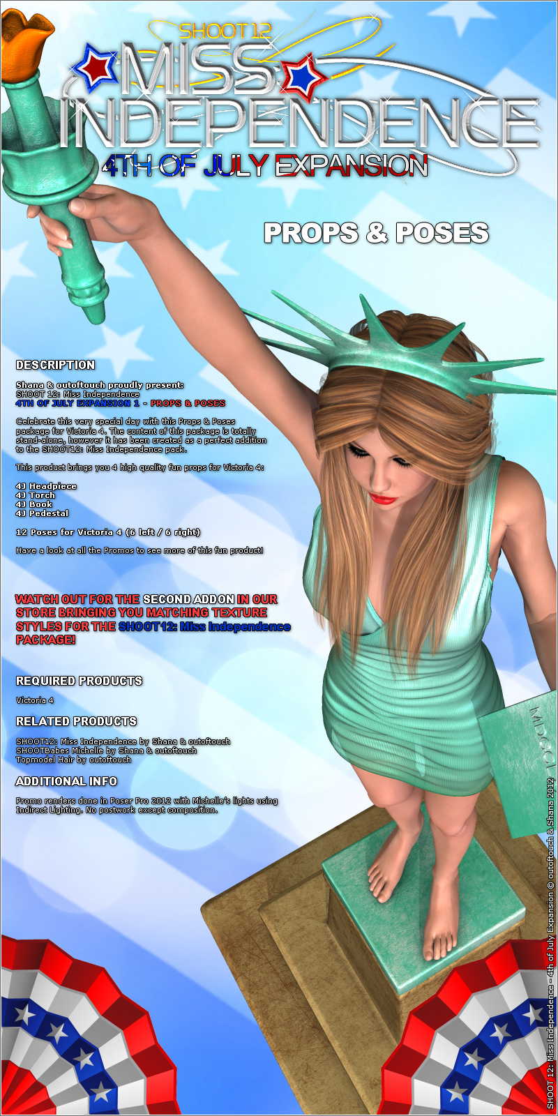 SHOOT 12: Miss Independence - 4th of July AddOn 1 by N/A