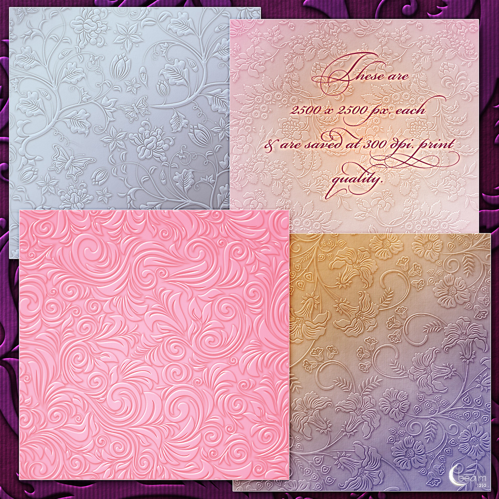 Moonbeams Dainty Scrolls Paper Kit by N/A