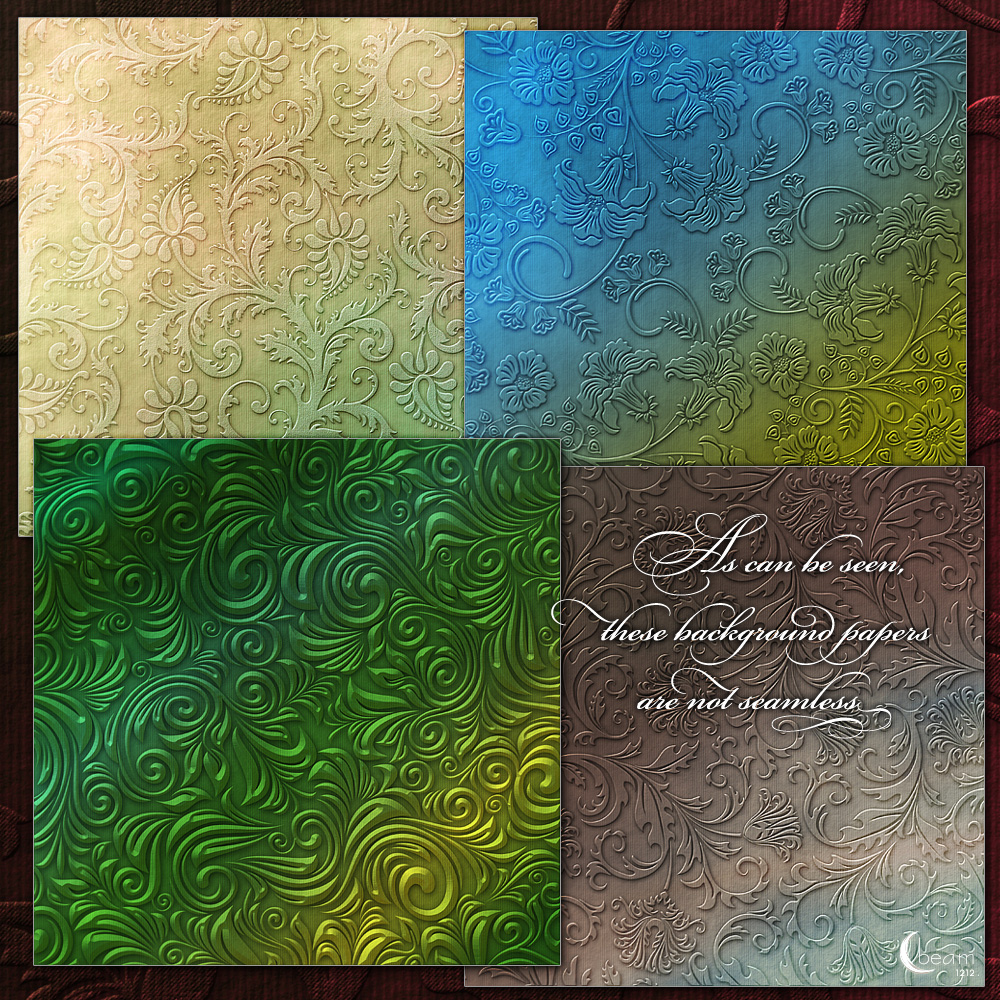 Moonbeams Dainty Scrolls Paper Kit by N/A