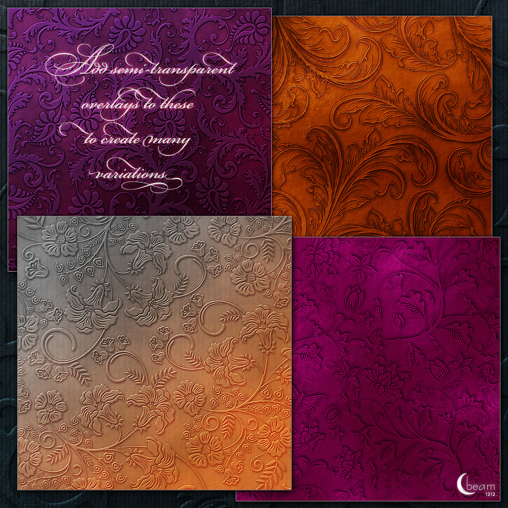 Moonbeams Dainty Scrolls Paper Kit by N/A