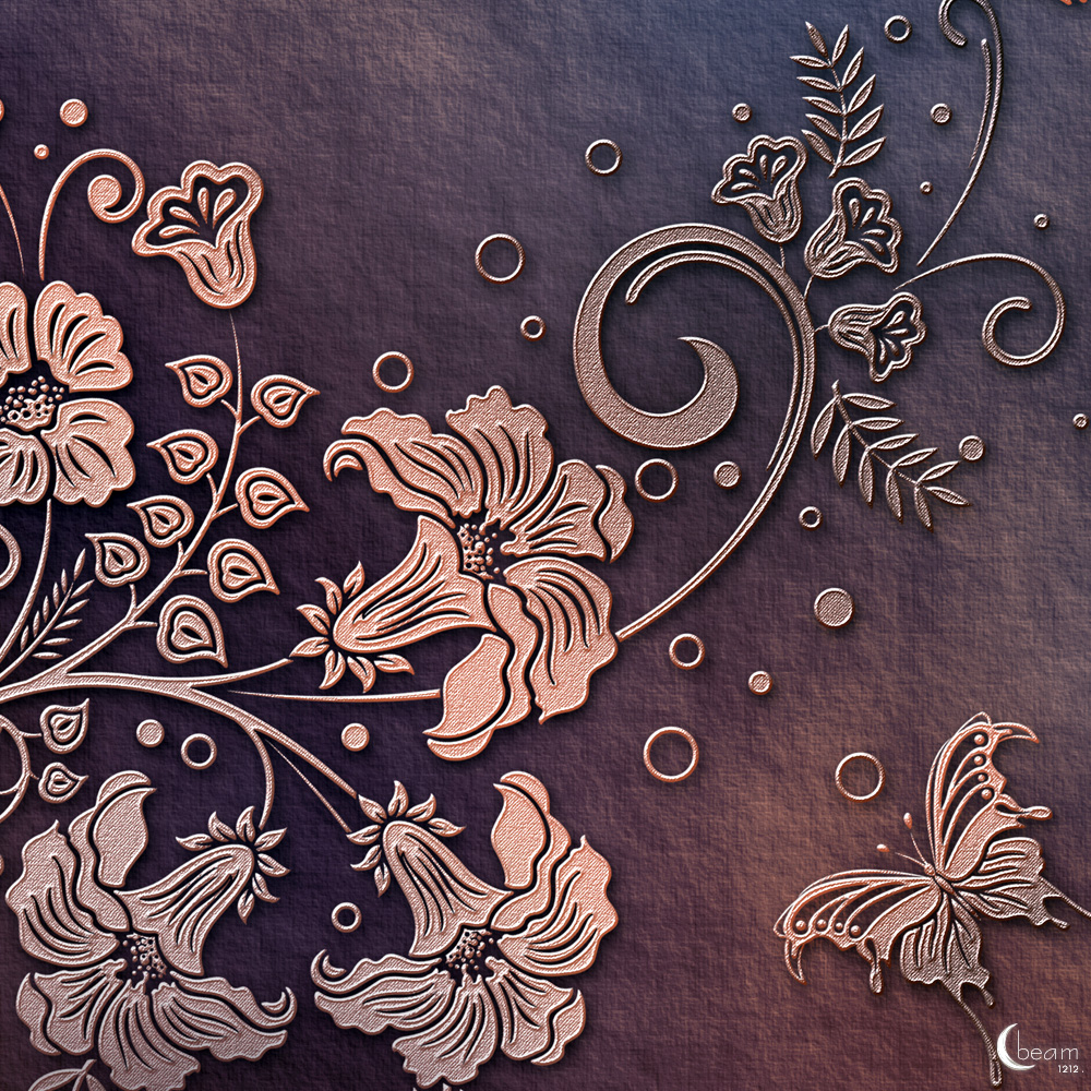 Moonbeams Dainty Scrolls Paper Kit by N/A