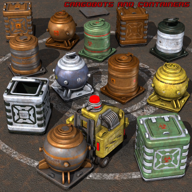 Cargobots And Containers by N/A