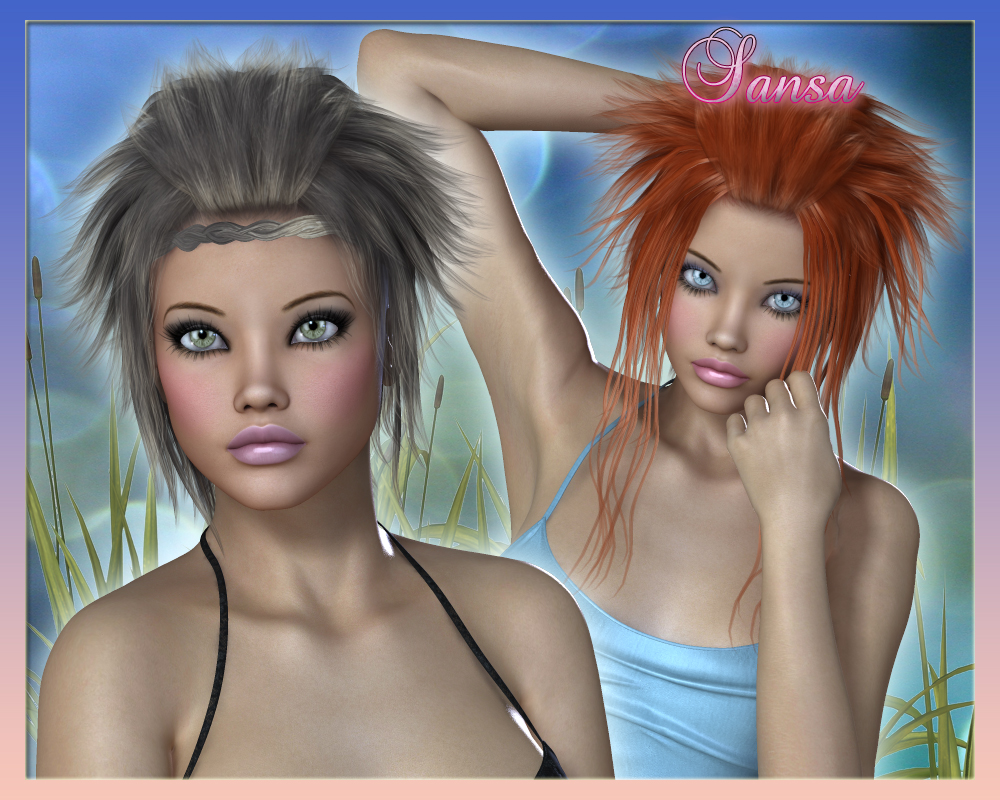 Sansa Hair for V4 by N/A