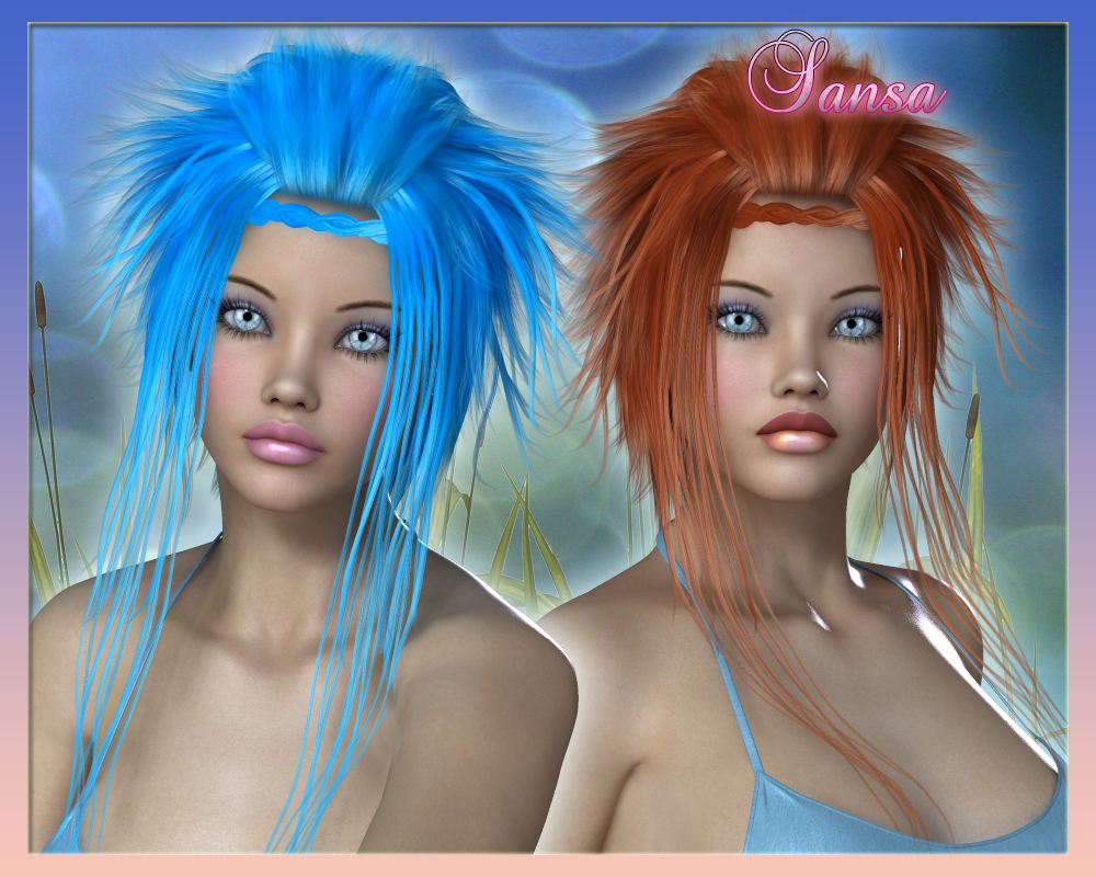 Sansa Hair for V4 by N/A