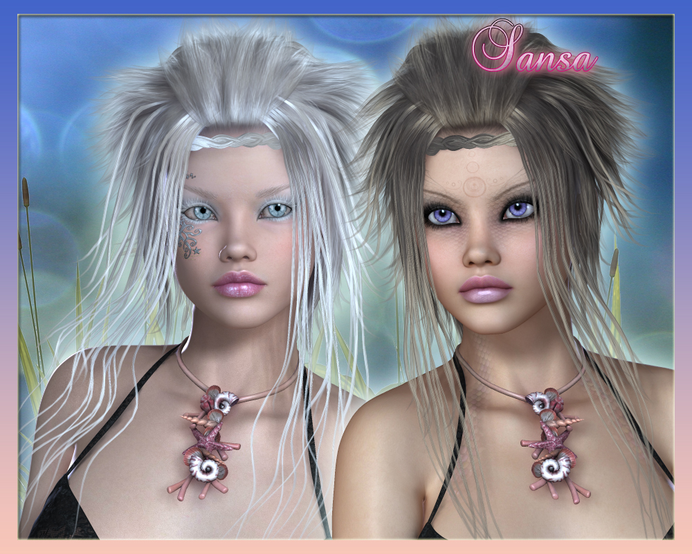 Sansa Hair for V4 by N/A