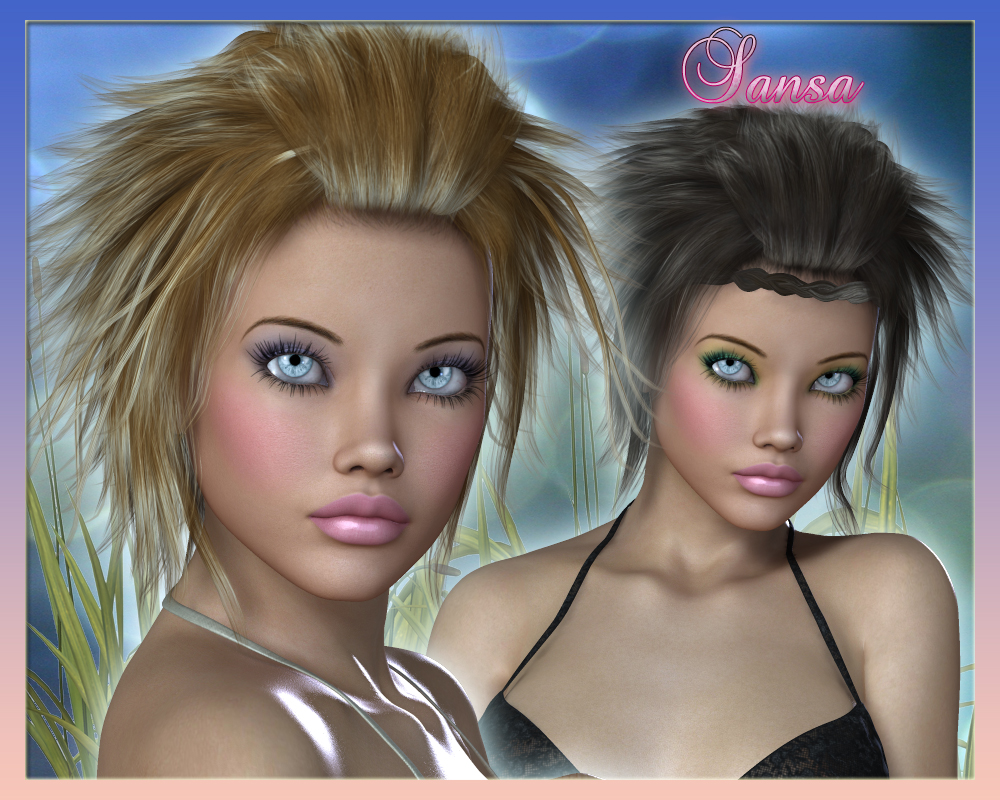 Sansa Hair for V4 by N/A