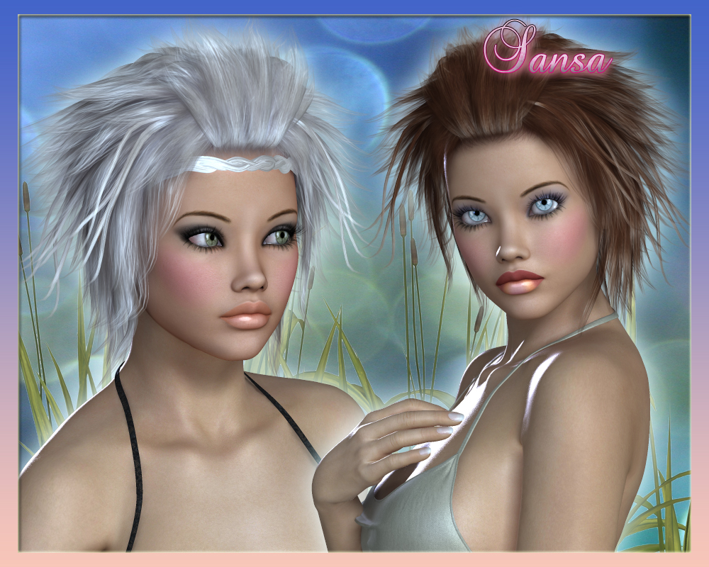 Sansa Hair for V4 by N/A