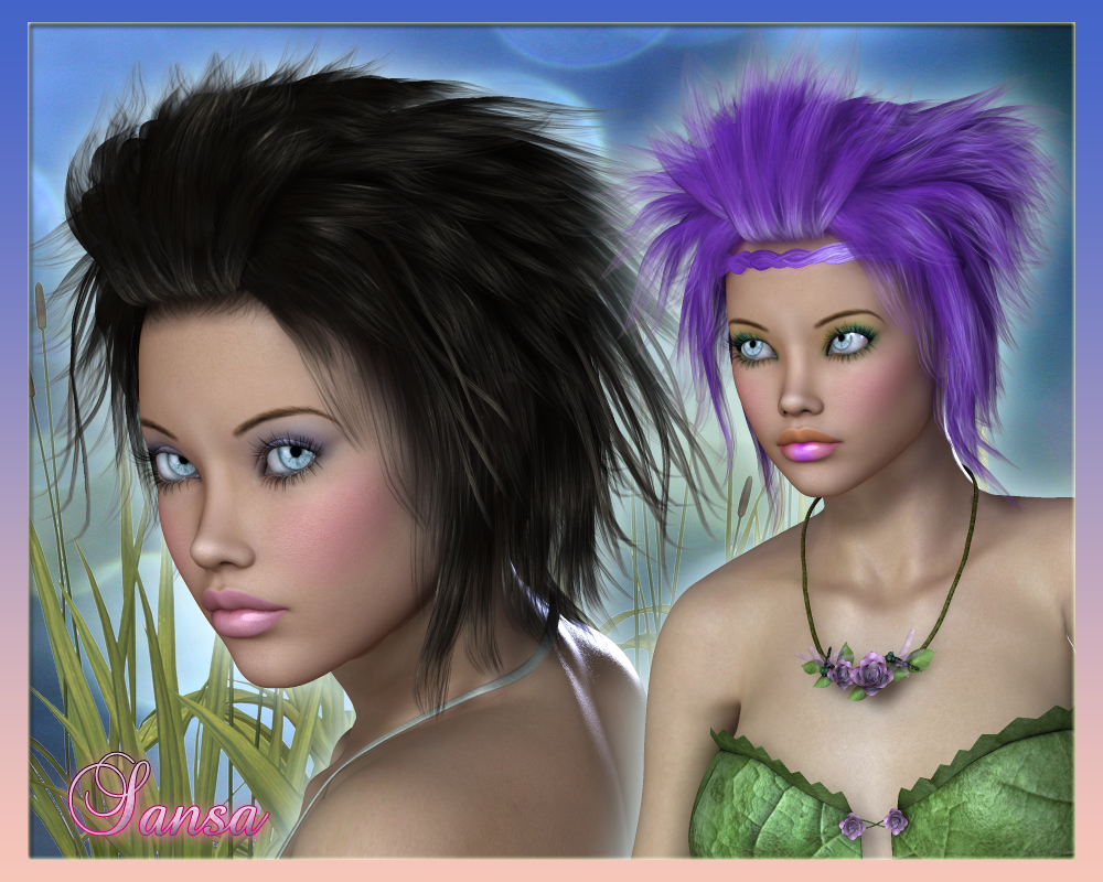 Sansa Hair for V4 by N/A