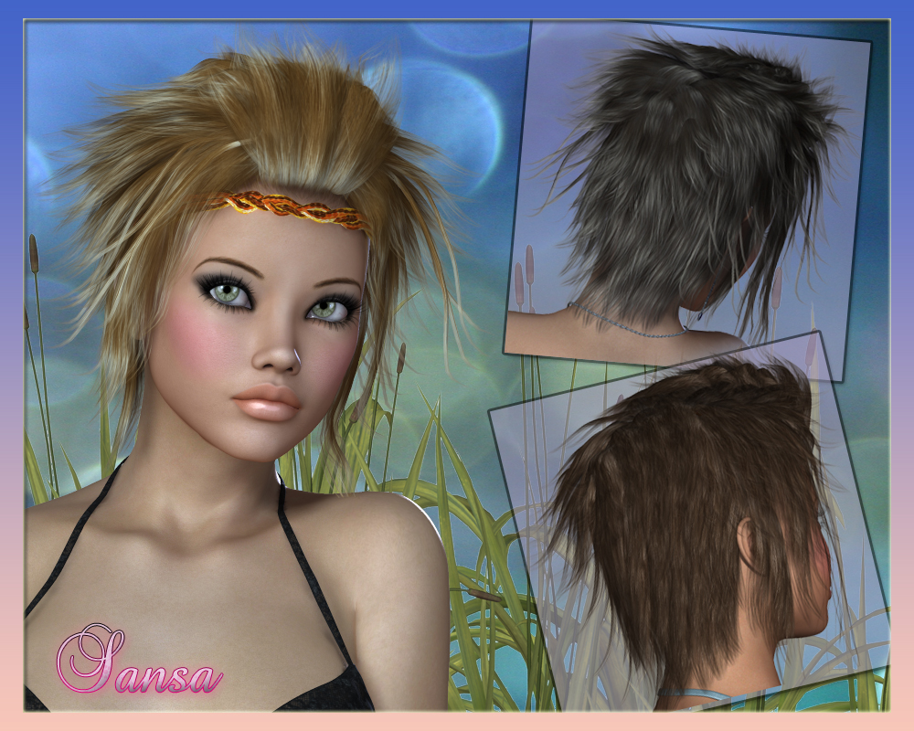 Sansa Hair for V4 by N/A