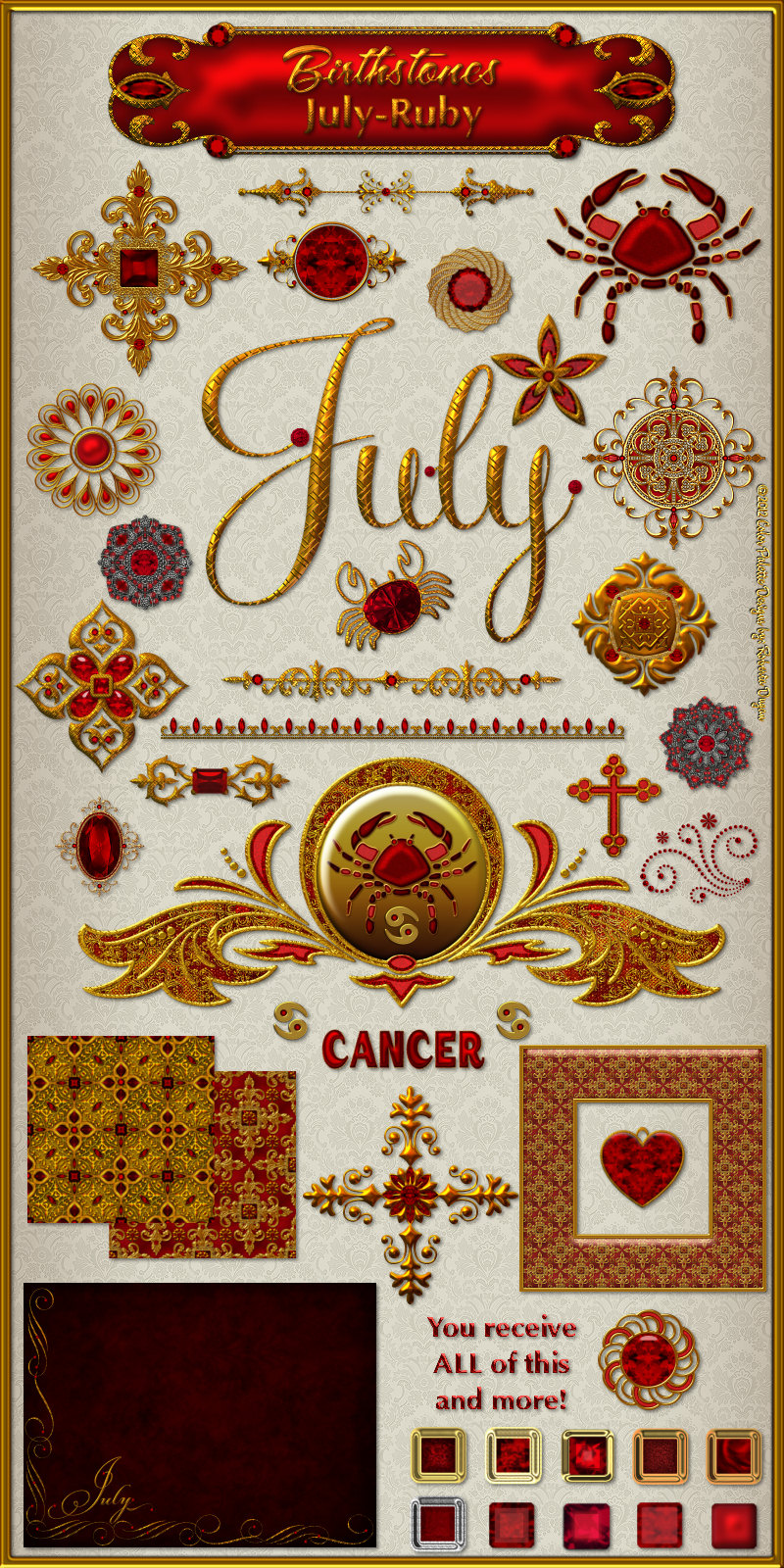 Birthstone Bling!: JULY-RUBY by N/A