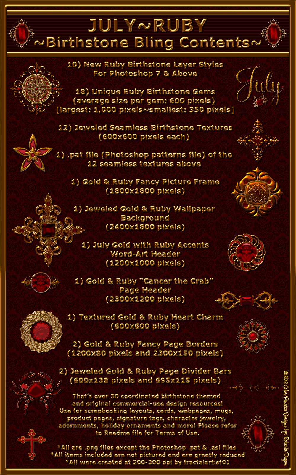 Birthstone Bling!: JULY-RUBY by N/A