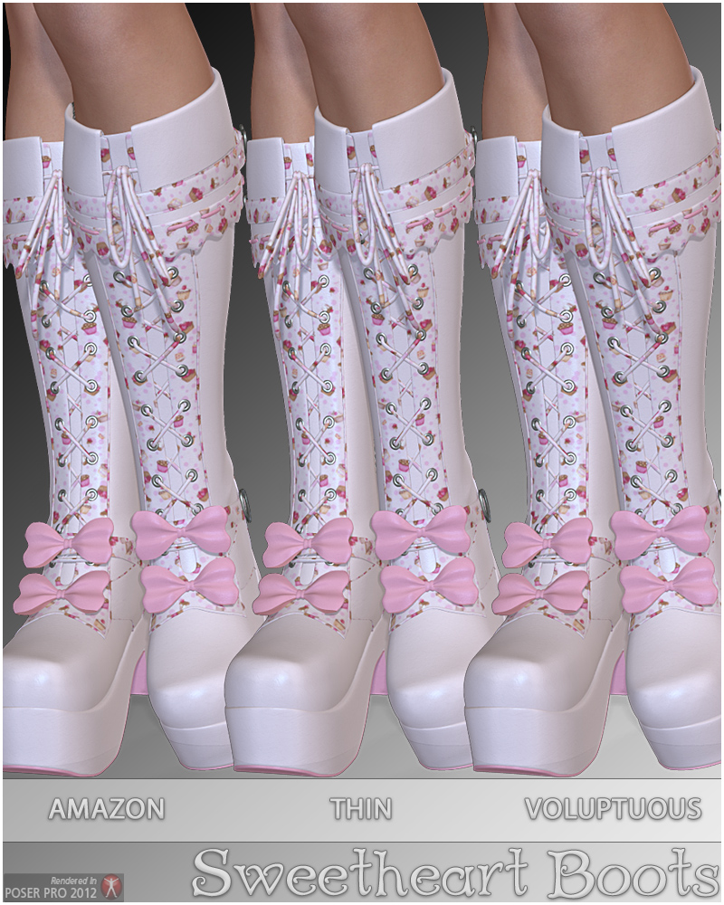 Sweetheart Boots by N/A
