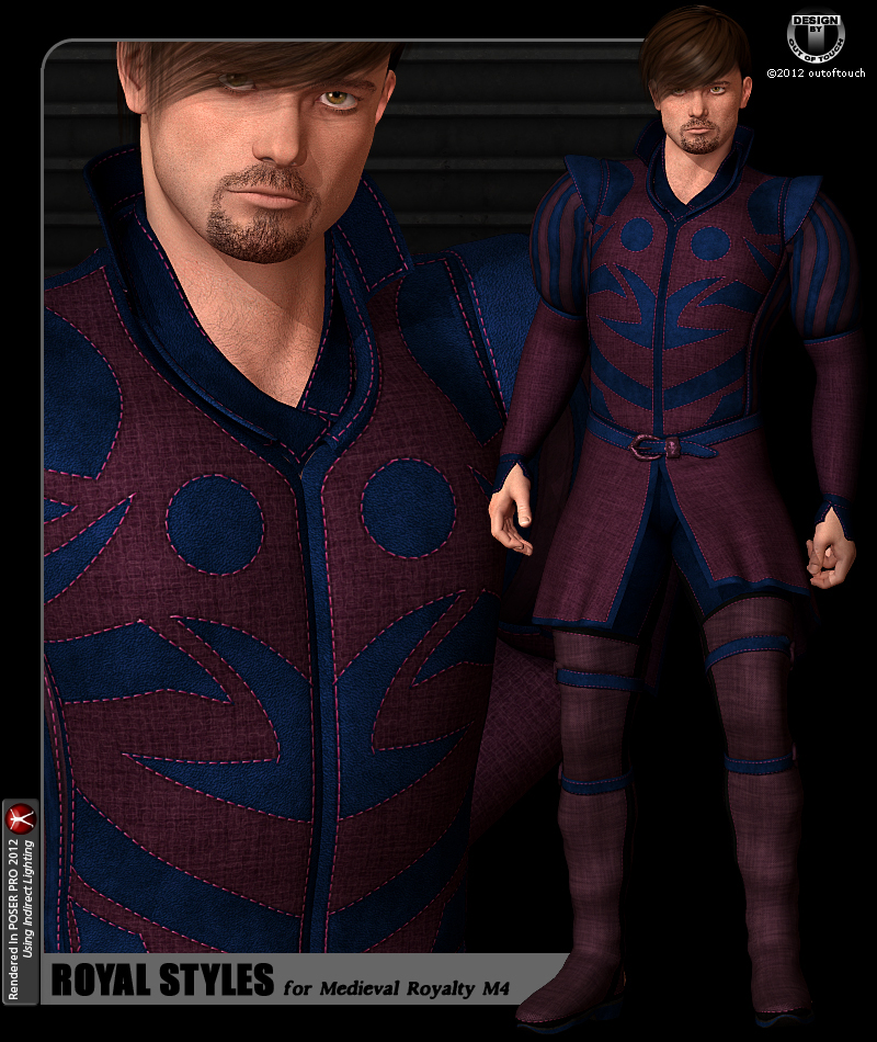 ROYAL STYLES for Medieval Royalty for M4 by Xurge 3D by N/A
