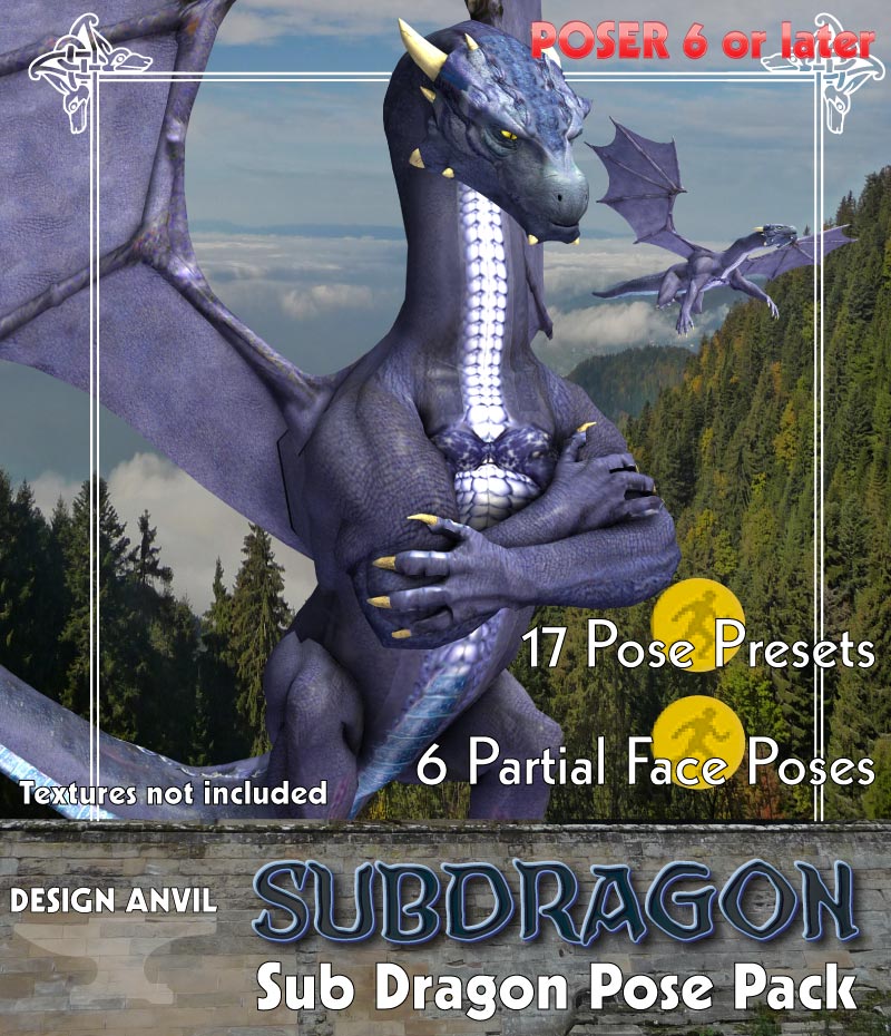 DA Subdragon Pose Pack - Poser edition by N/A