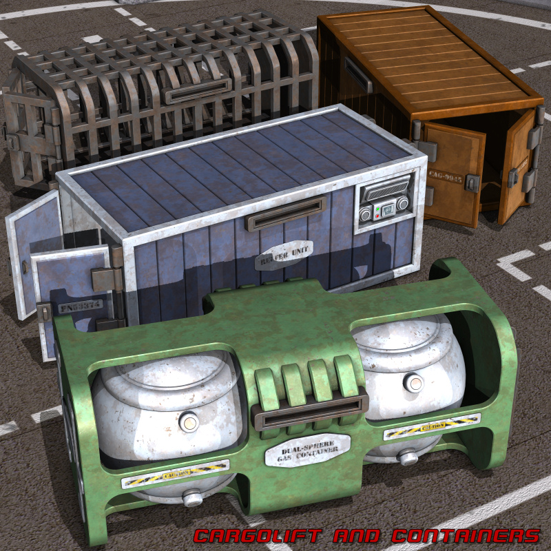 CargoLift And Containers by N/A