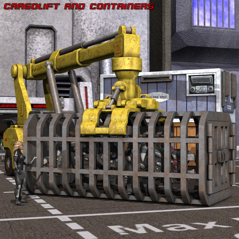 CargoLift And Containers by N/A