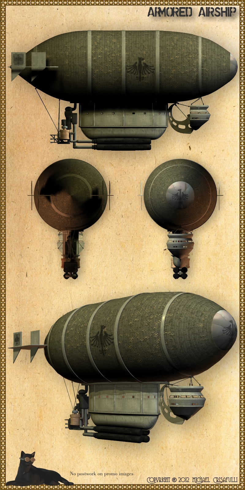 Art Deco Airship by N/A