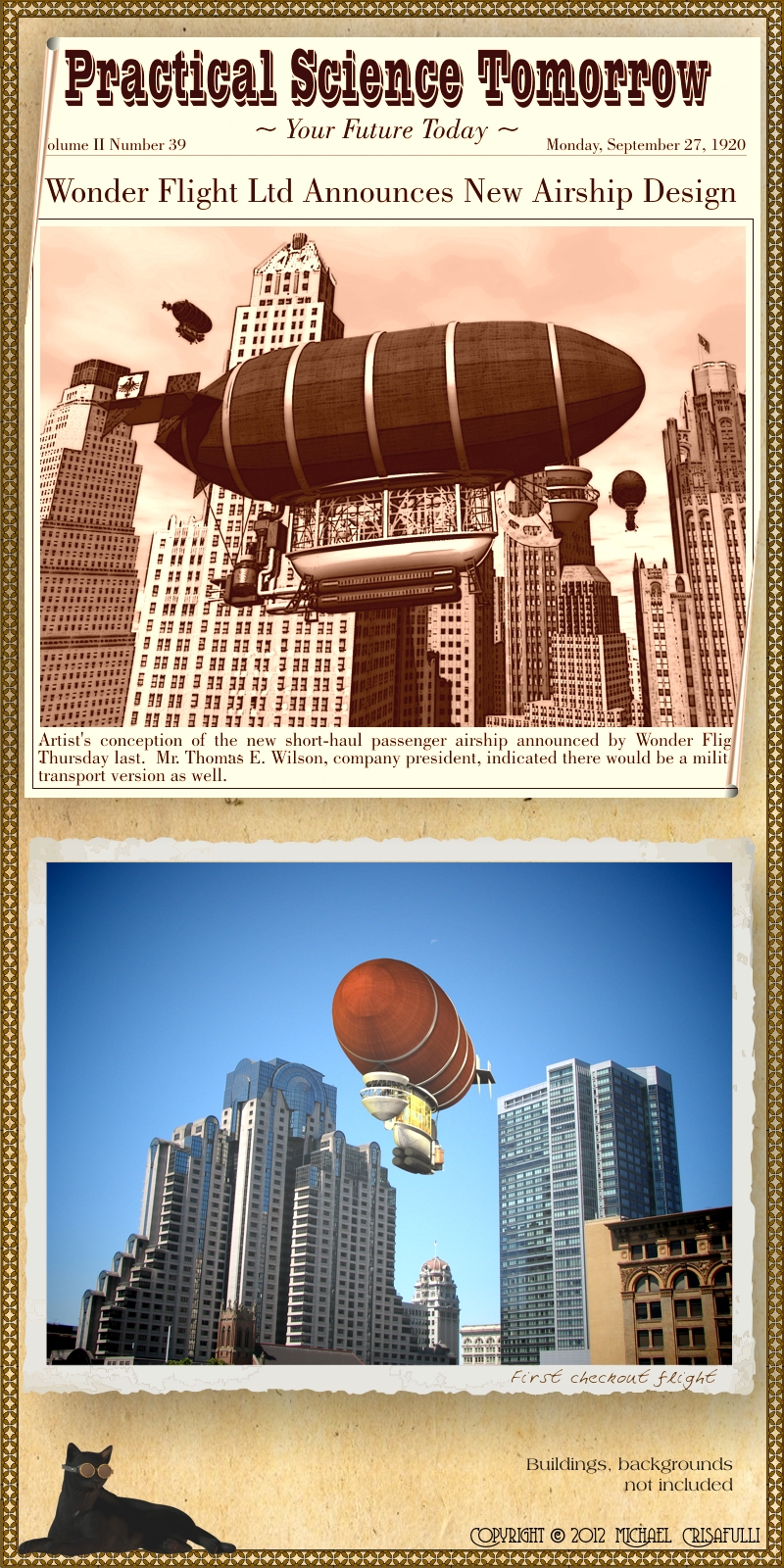 Art Deco Airship by N/A