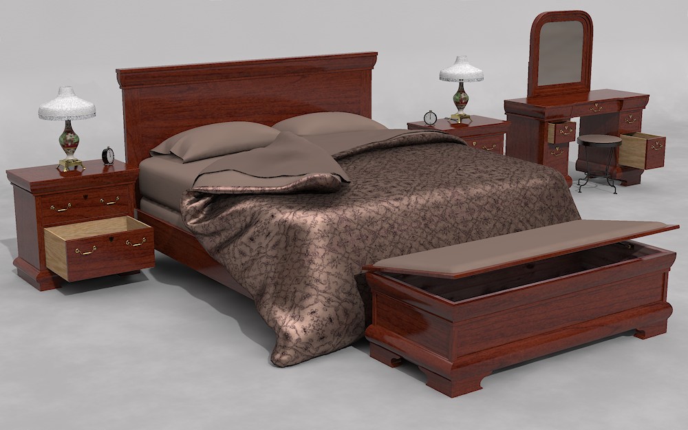 Furniture Set One, Bed by N/A