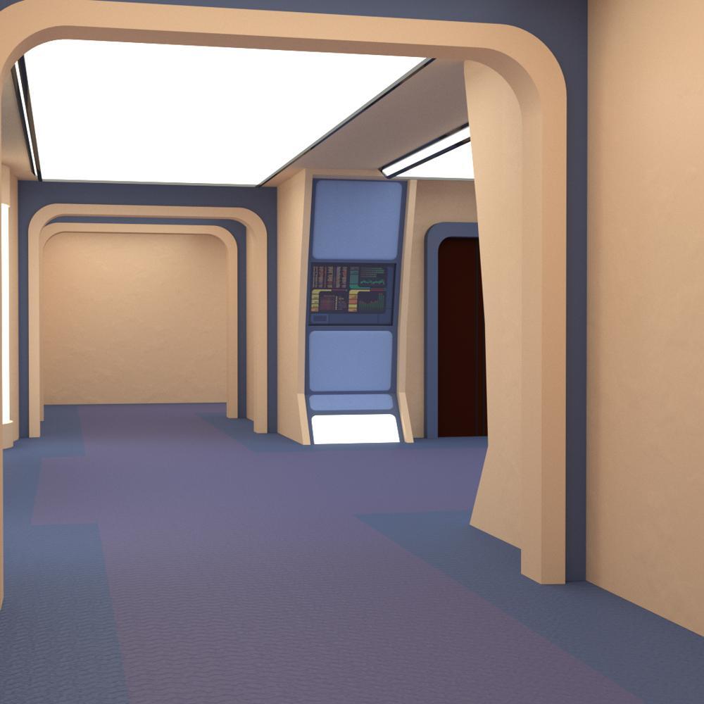 Starship Engineering Room 2 (for Poser) by N/A