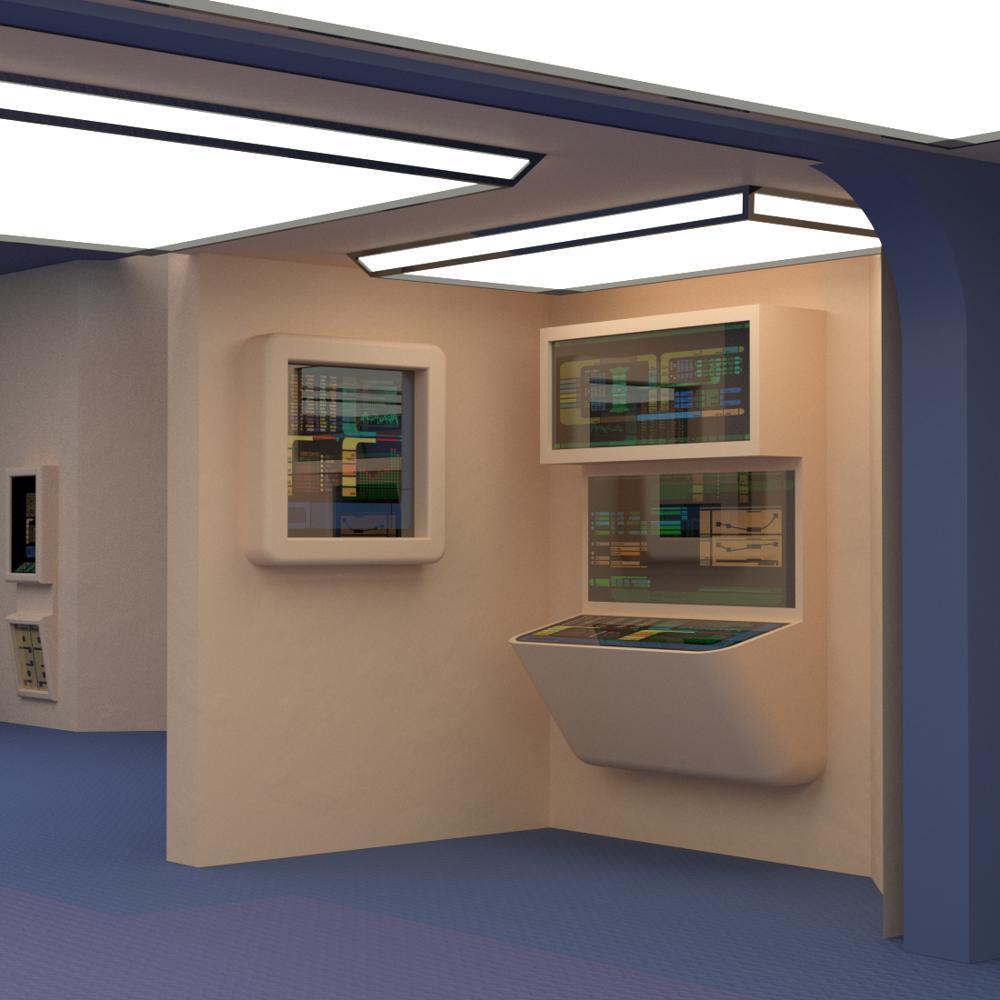 Starship Engineering Room 2 (for Poser) by N/A
