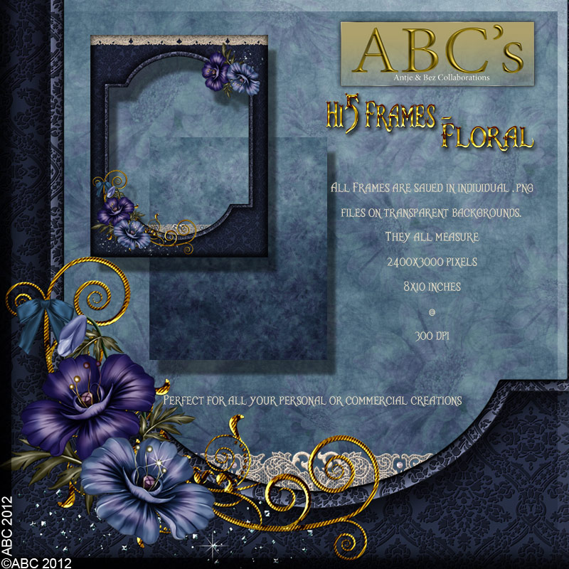 ABC - Hi5 Frames - Floral by N/A