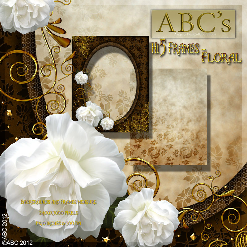 ABC - Hi5 Frames - Floral by N/A