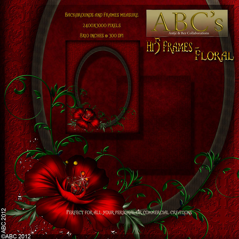 ABC - Hi5 Frames - Floral by N/A