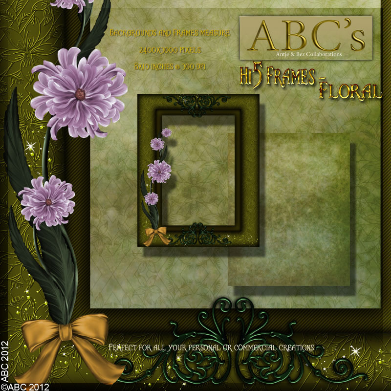 ABC - Hi5 Frames - Floral by N/A