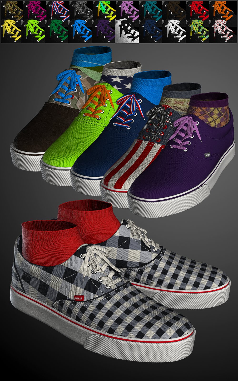 Canvas Shoes and Socks for V4 by N/A