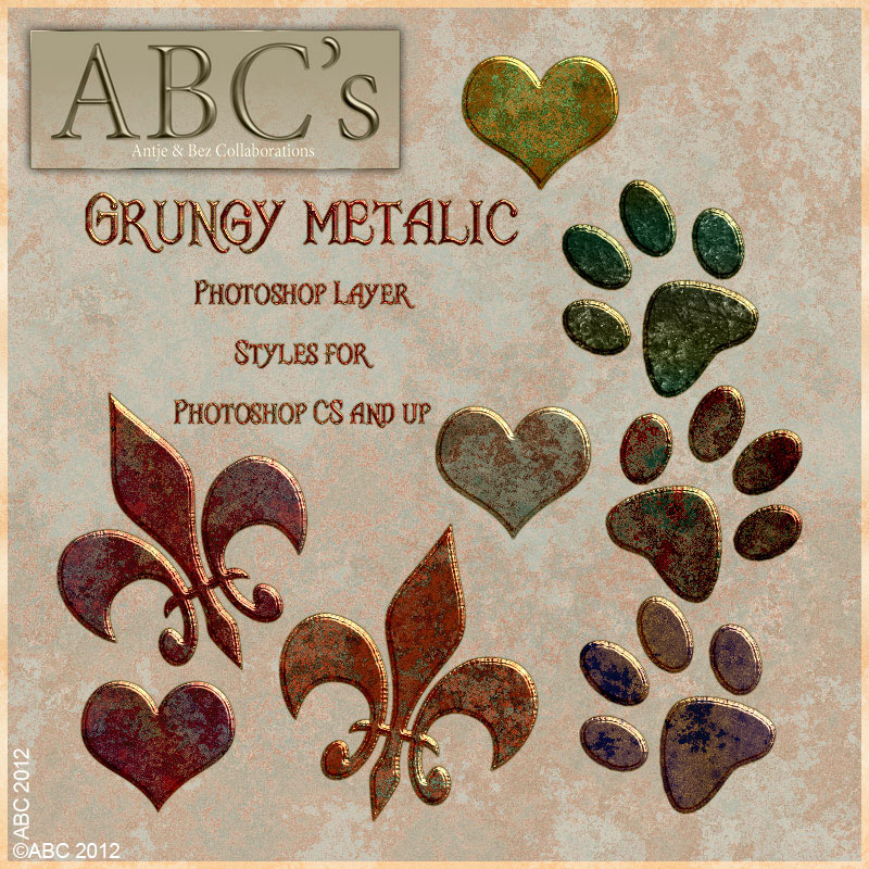 ABC Grungy Metalic Styles by N/A