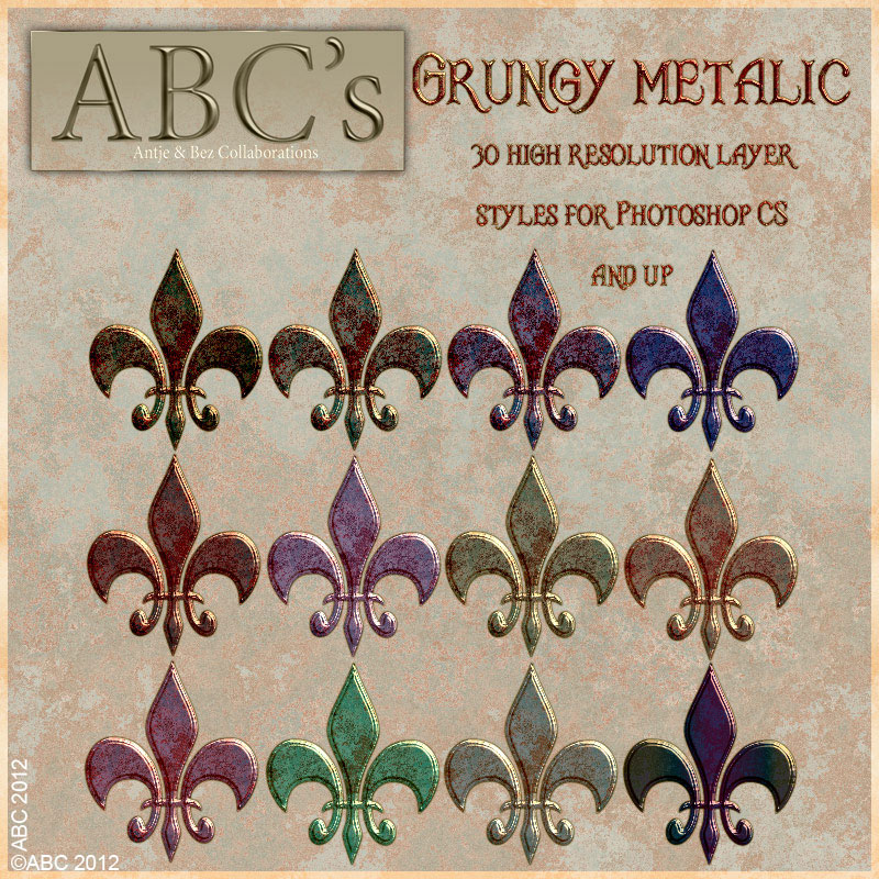 ABC Grungy Metalic Styles by N/A