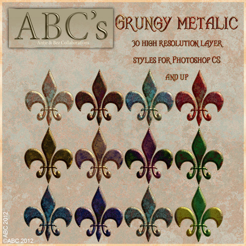 ABC Grungy Metalic Styles by N/A