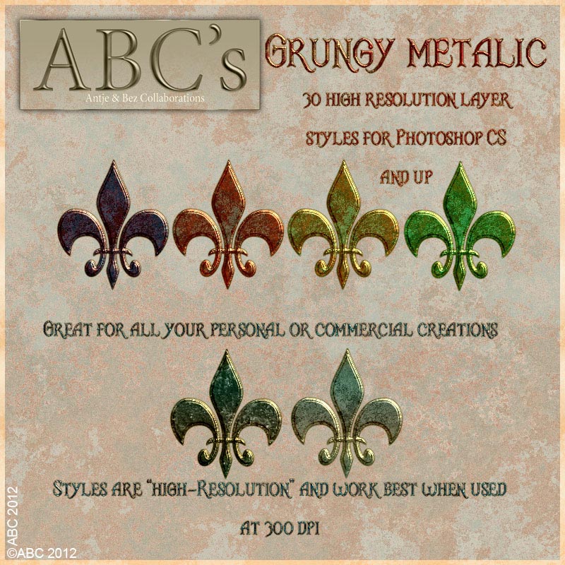 ABC Grungy Metalic Styles by N/A
