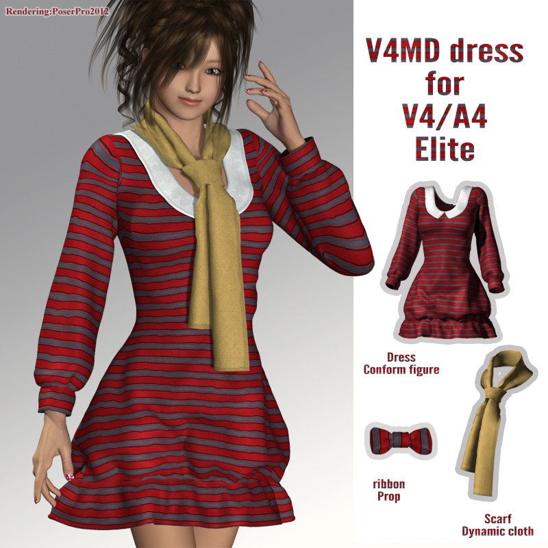 V4MD dress for V4A4 by N/A