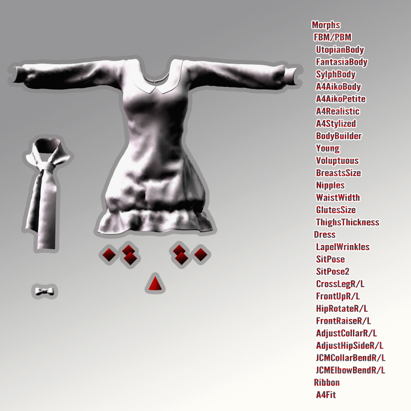 V4MD dress for V4A4 by N/A