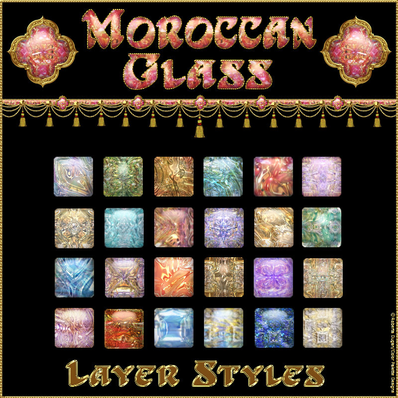 Moroccan Glass Layer Styles by N/A