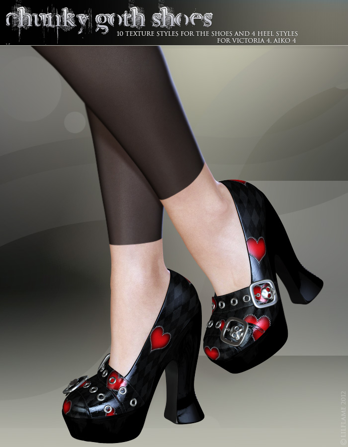 Chunky Goth Shoes by N/A