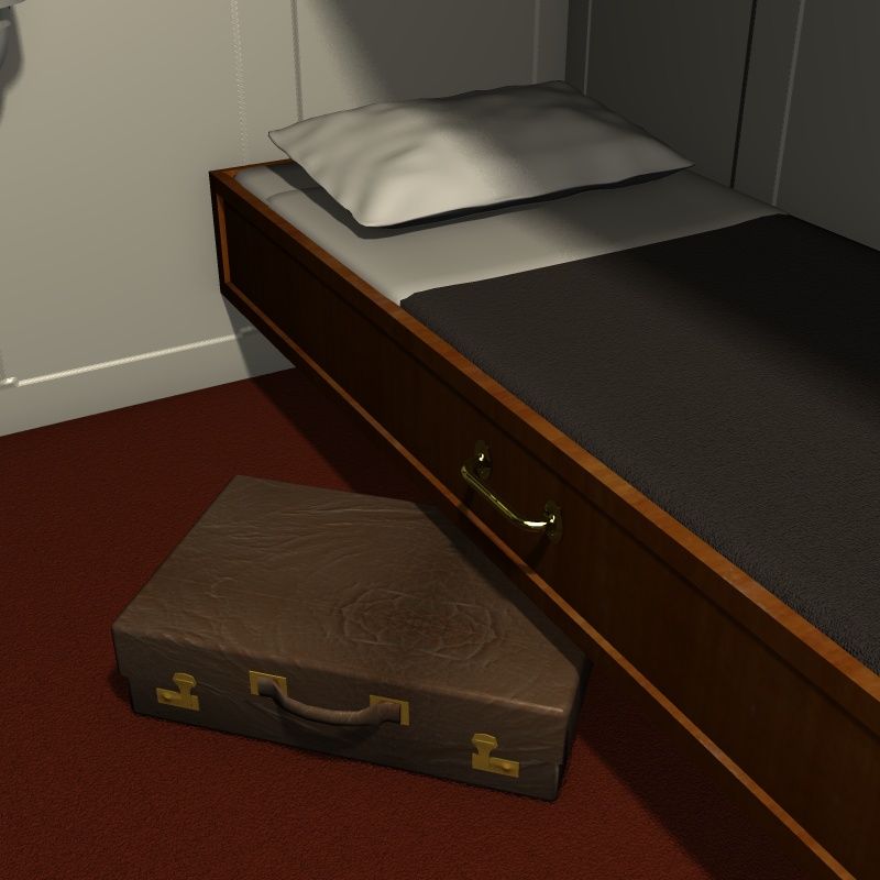 Titanic third class cabin by N/A